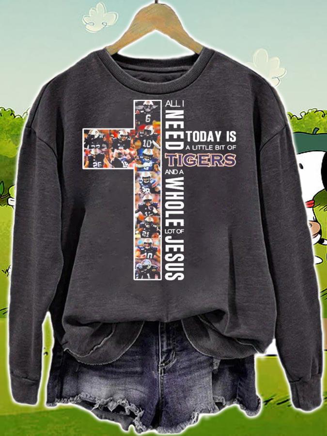 Need Today Little Bit Auburn Tigers Whole Lot Jesus t-shirt sweatshirt