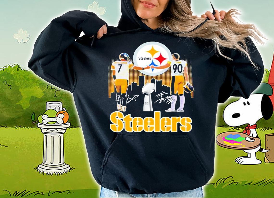 Pittsburgh Steelers Ben Roethlisberger and T. J. Watt signatures shirt hoodie