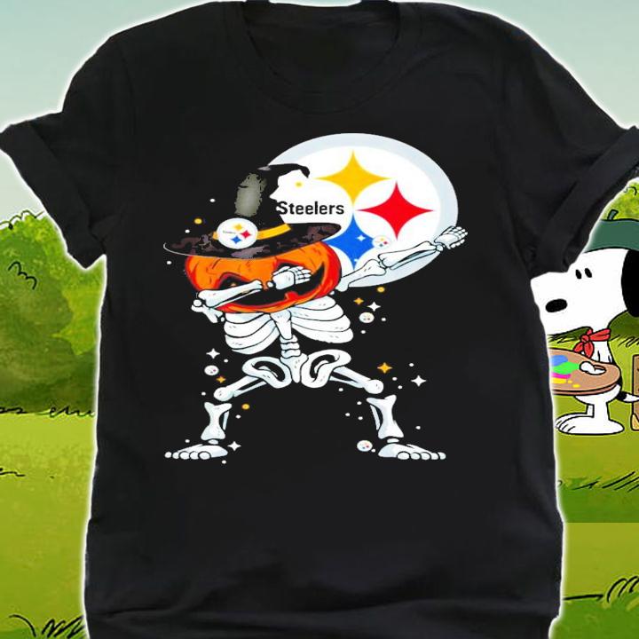 Pittsburgh Steelers Skeleton Dabbing Halloween shirt shirt