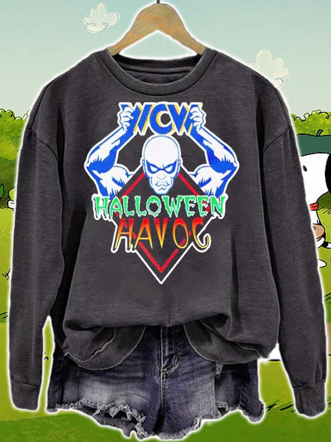 WWE WCW Halloween Havoc T-shirt sweatshirt