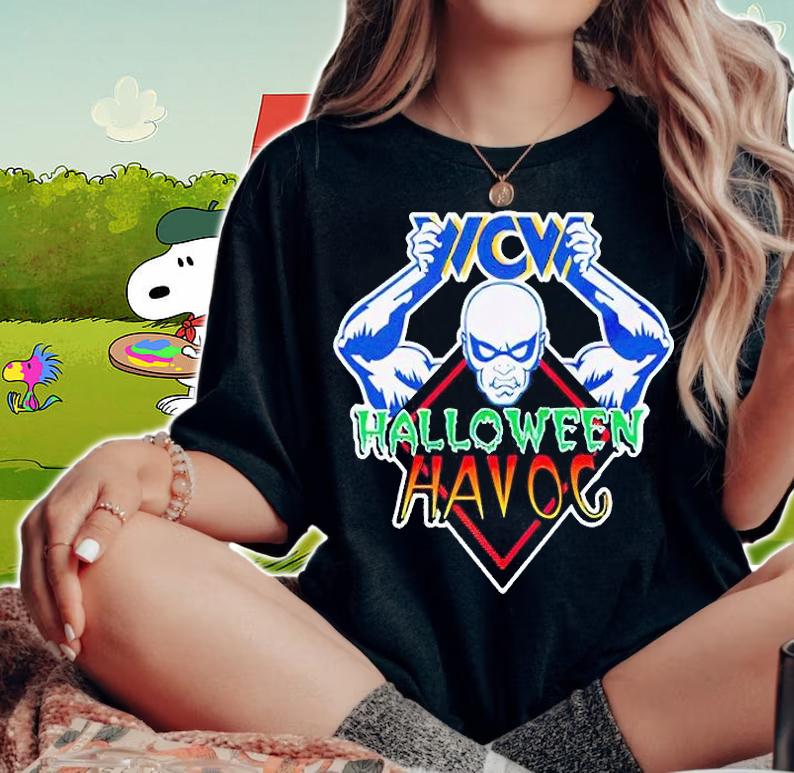 WWE WCW Halloween Havoc T-shirt woman shirt