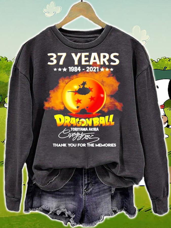 37 years 1984-2021 Dragon Ball thank you for the memories shirt sweatshirt