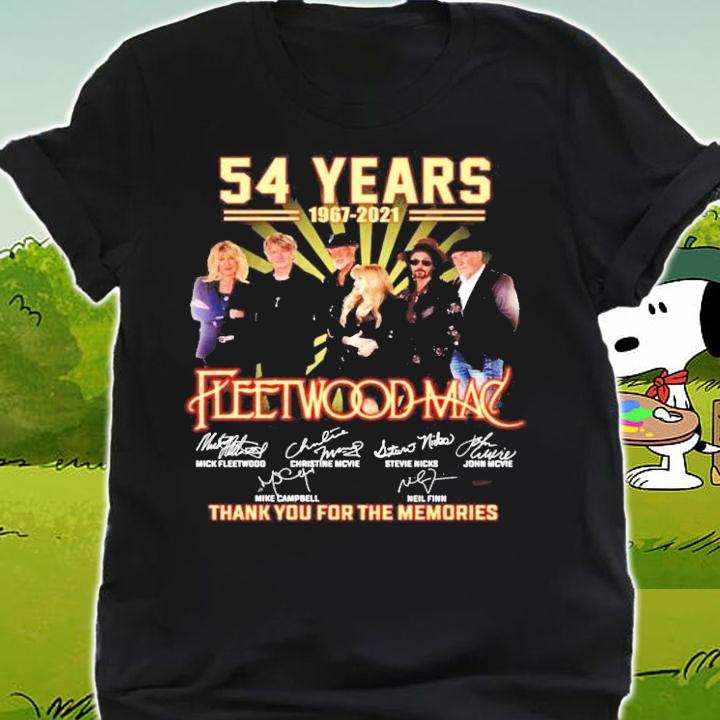 54 years 1967-2021 Fleetwood Mac signatures shirt shirt