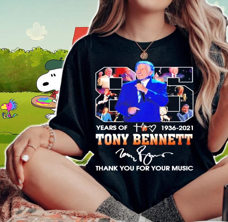 85 years of 1936-2021 Tony Bennett signature shirt woman shirt