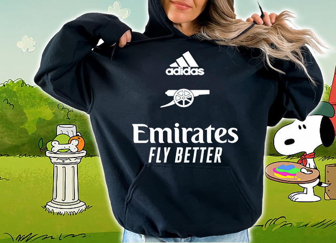 Adidas Arsenal Emirates fly better T-shirt hoodie