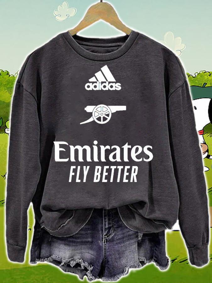 Adidas Arsenal Emirates fly better T-shirt sweatshirt