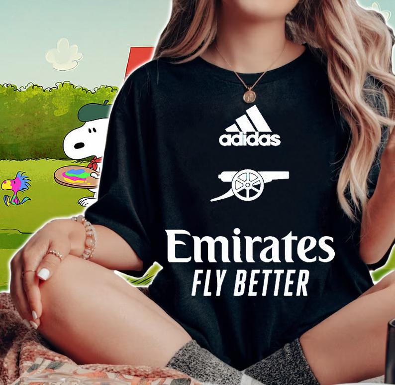 Adidas Arsenal Emirates fly better T-shirt woman shirt