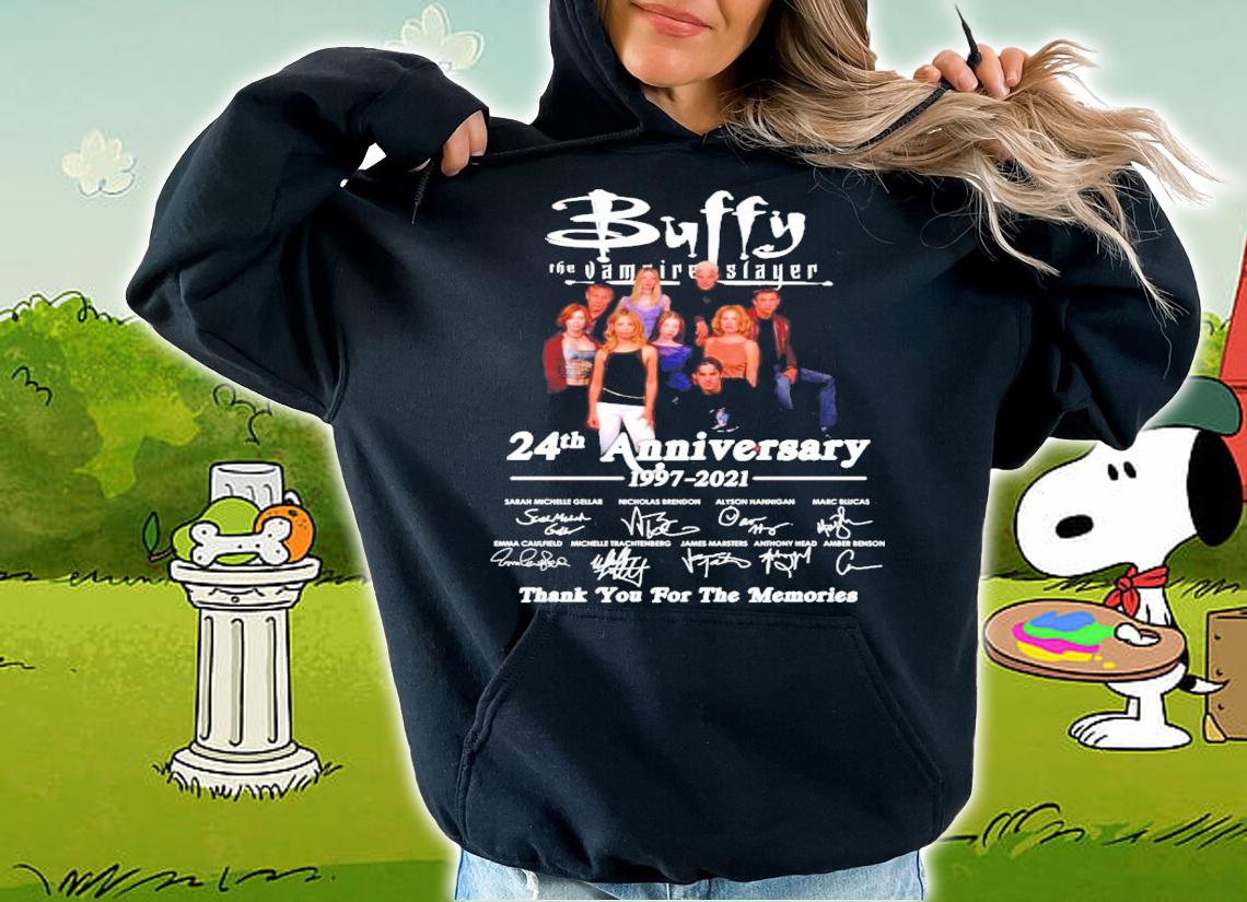 Buffy The Vampire Slayer 24th anniversary 1997-2021 signatures shirt hoodie