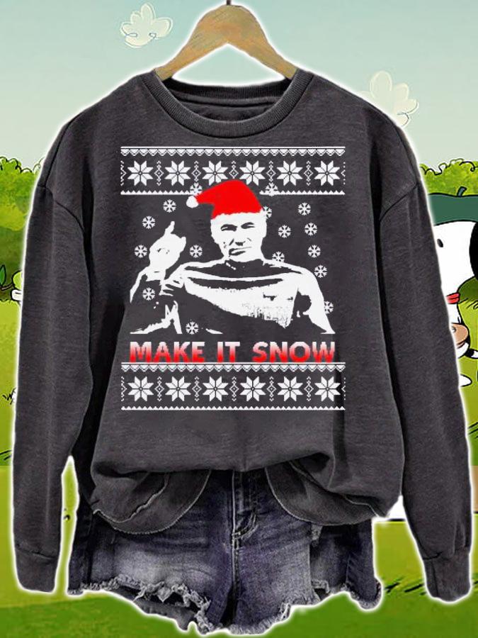 Captain Picard Make Snow Ugly Christmas Sweater t-shirt sweatshirt