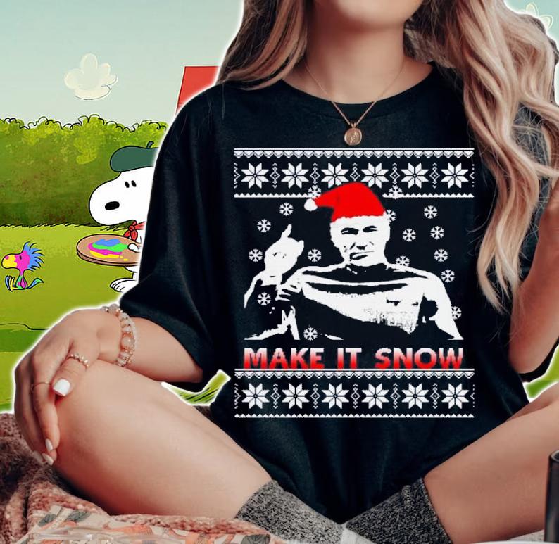 Captain Picard Make Snow Ugly Christmas Sweater t-shirt woman shirt