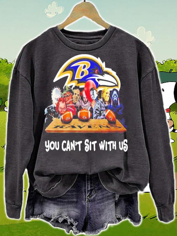 Baltimore Ravens Horror You Can't Sit With Us Shirt sweatshirt