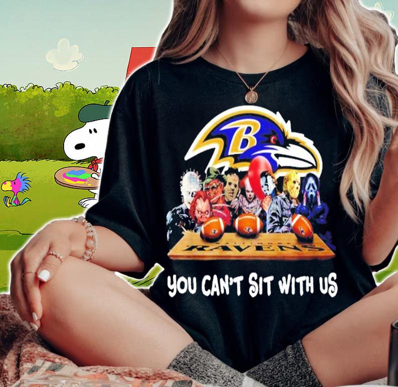 Baltimore Ravens Horror You Can't Sit With Us Shirt woman shirt