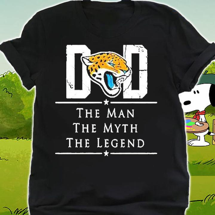 Dad Jacksonville American Football team the man the myth the legend T-shirt shirt