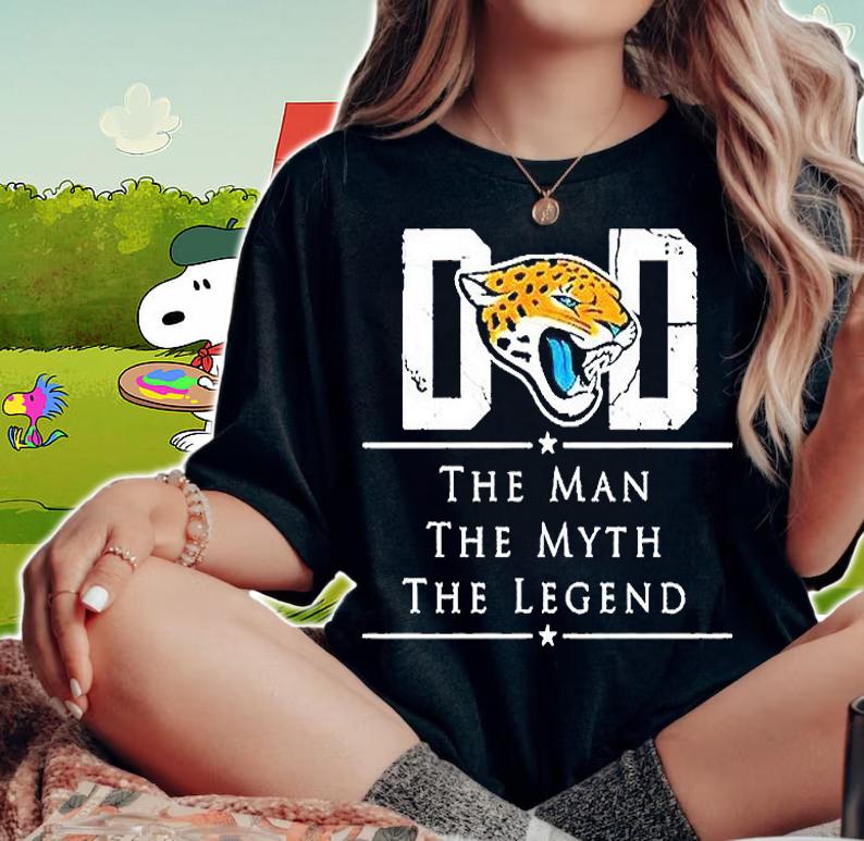 Dad Jacksonville American Football team the man the myth the legend T-shirt woman shirt