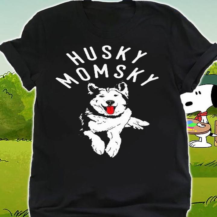 Husky Momsky Siberian Dog T-Shirt shirt