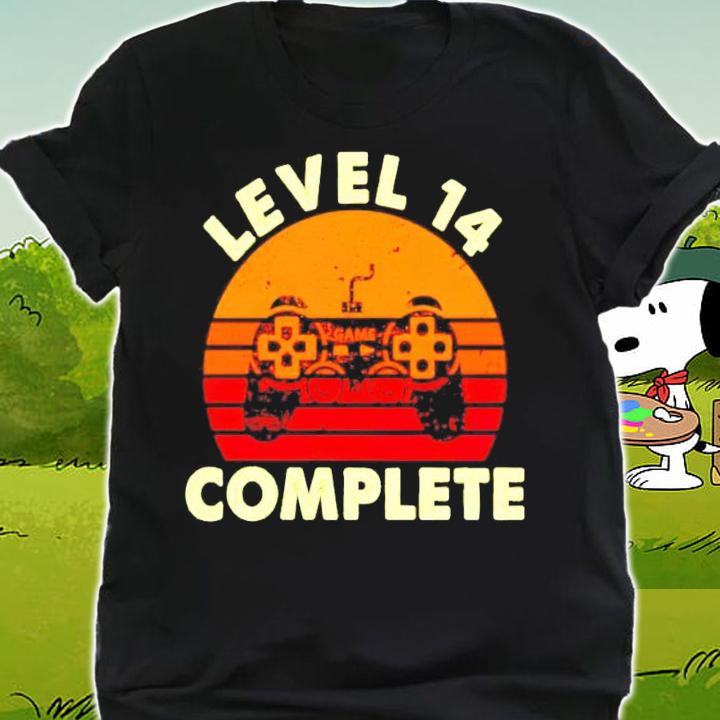 Level 14 complete celebrate 14th wedding vintage shirt shirt