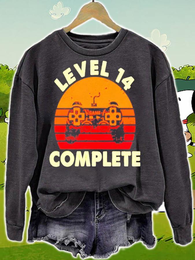 Level 14 complete celebrate 14th wedding vintage shirt sweatshirt