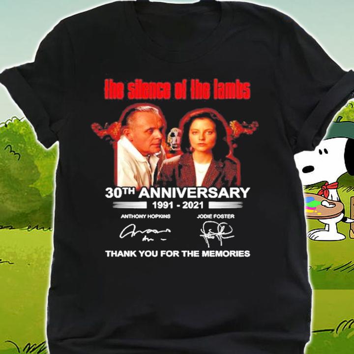 Men's The Silence Of The Lambs 30th anniversary thank you for the memories shirt shirt