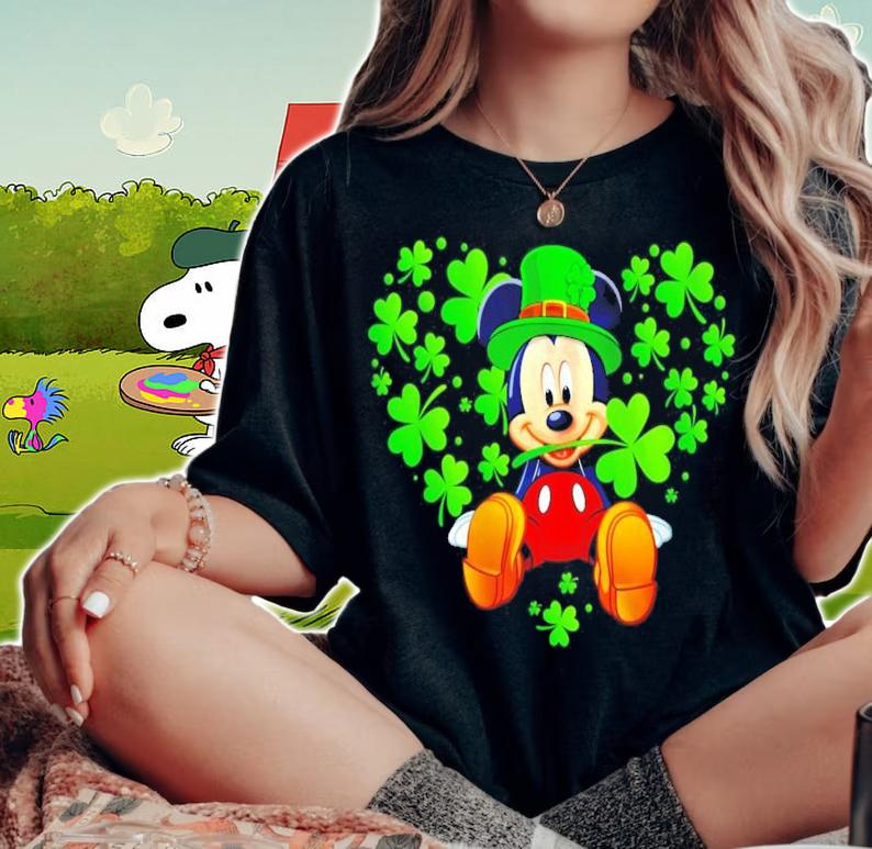 Mickey Mouse St.Patrick's Day shirt woman shirt