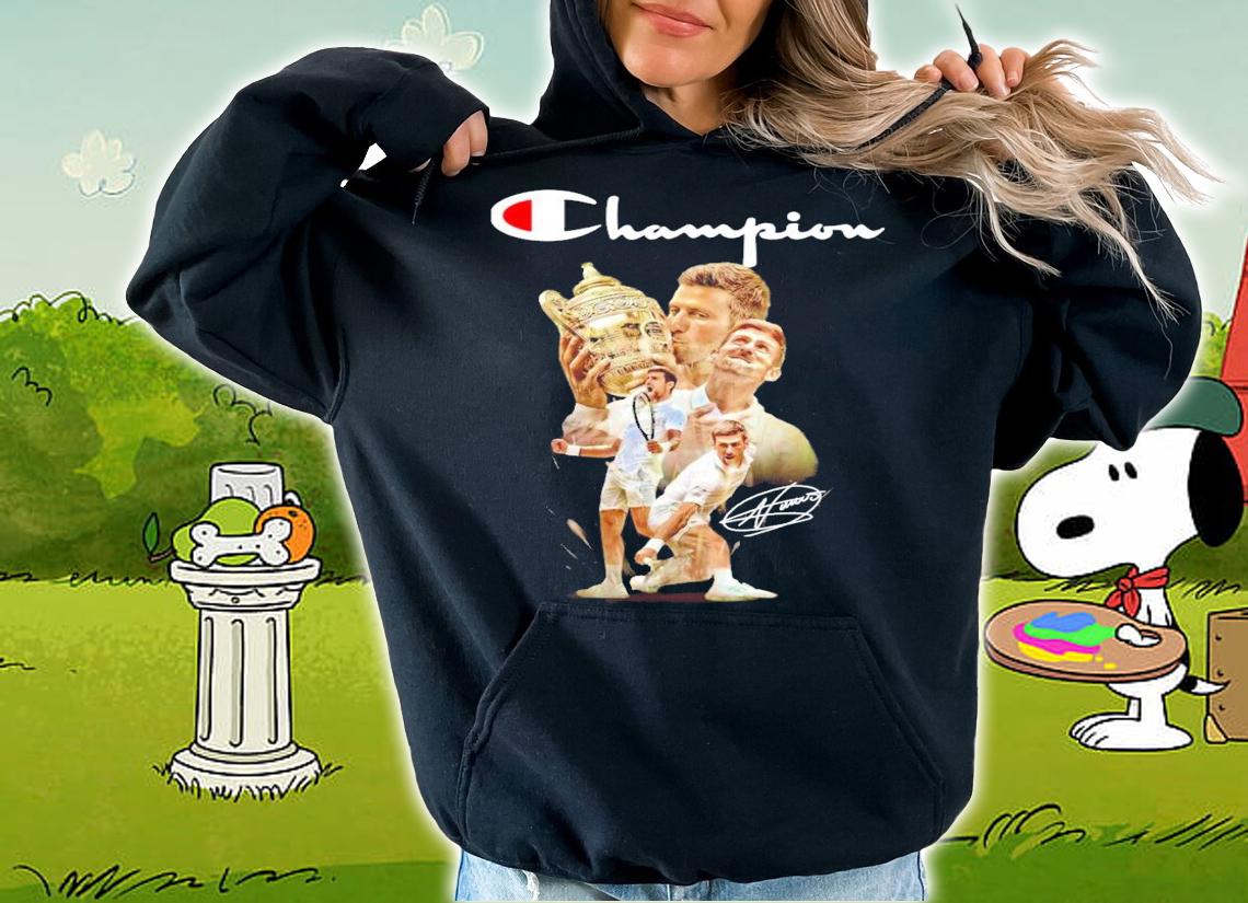 Novak Djokovic win signature shirt hoodie