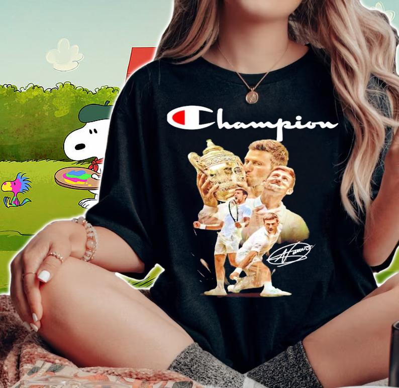 Novak Djokovic win signature shirt woman shirt