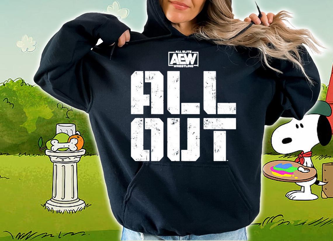 All Out Logo AEW All Elite Wrestling t-shirt hoodie