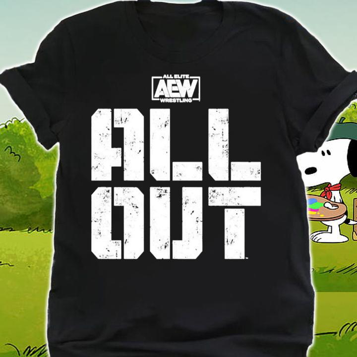 All Out Logo AEW All Elite Wrestling t-shirt shirt