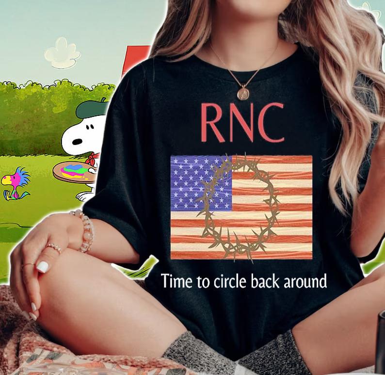 American flag RNC time to circle back around T-shirt woman shirt