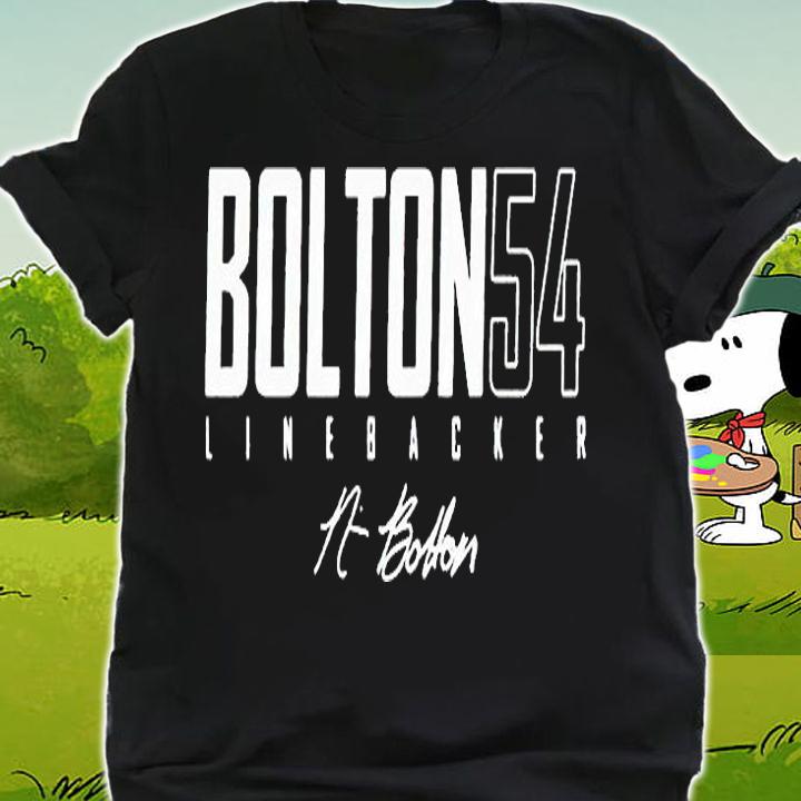 Bolton 54 Linebacker signature T-shirt shirt