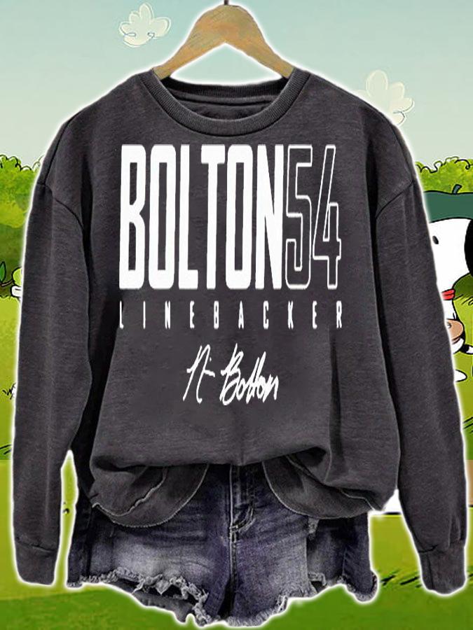 Bolton 54 Linebacker signature T-shirt sweatshirt