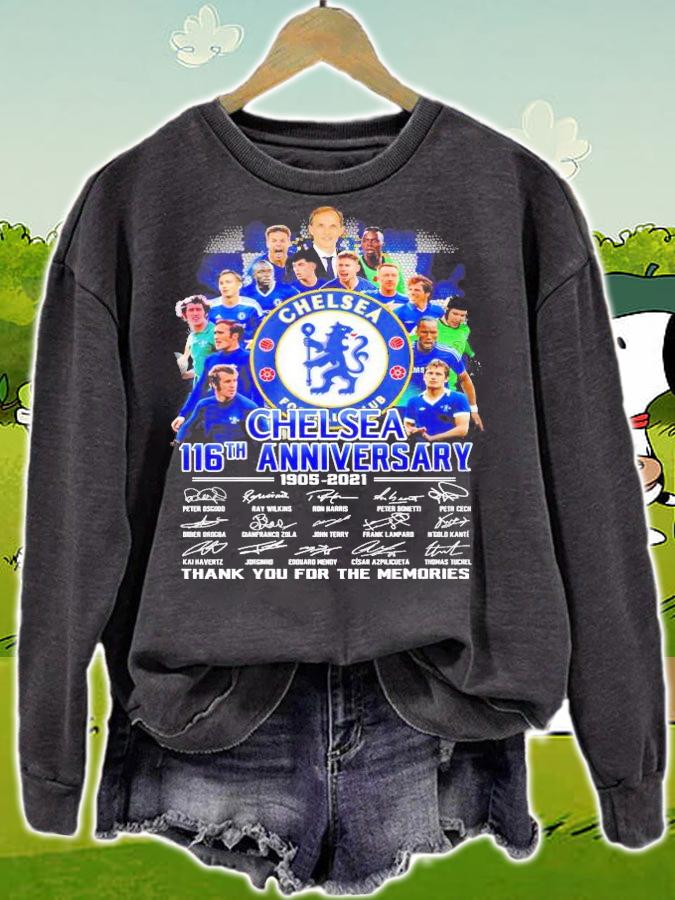 Chelsea 116th anniversary 1905 2021 thank you for the memories shirt sweatshirt
