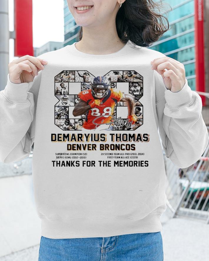 Demaryius Thomas Denver Broncos thanks for the memories shirt sweatshirt