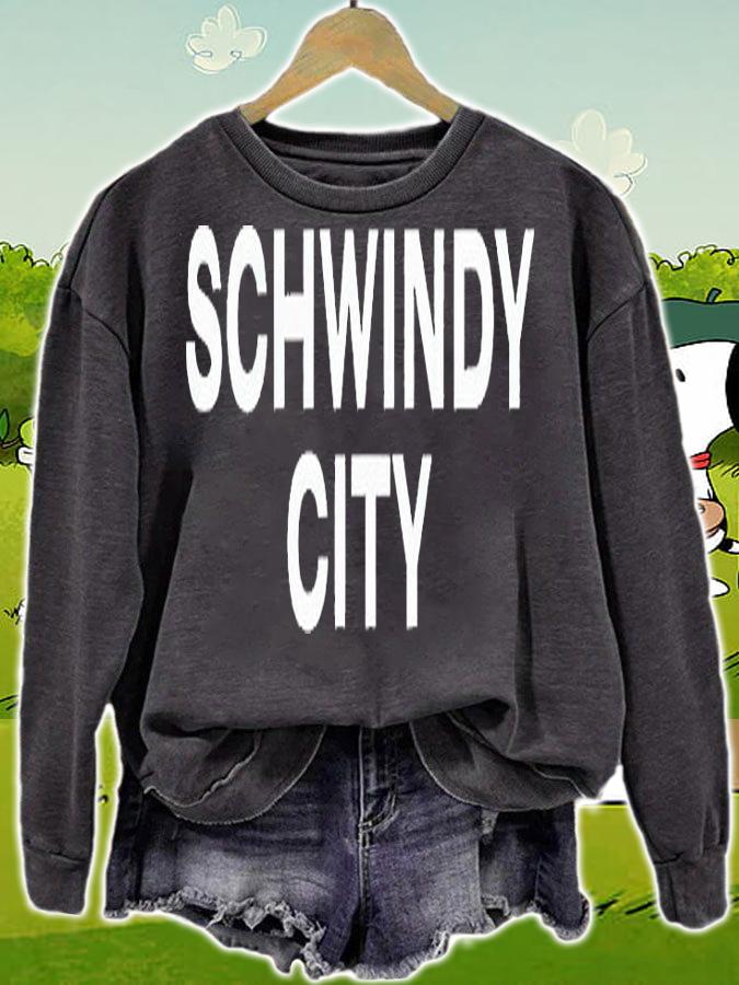 Sports world Chicago Cubs the Schwindy City T-shirt sweatshirt