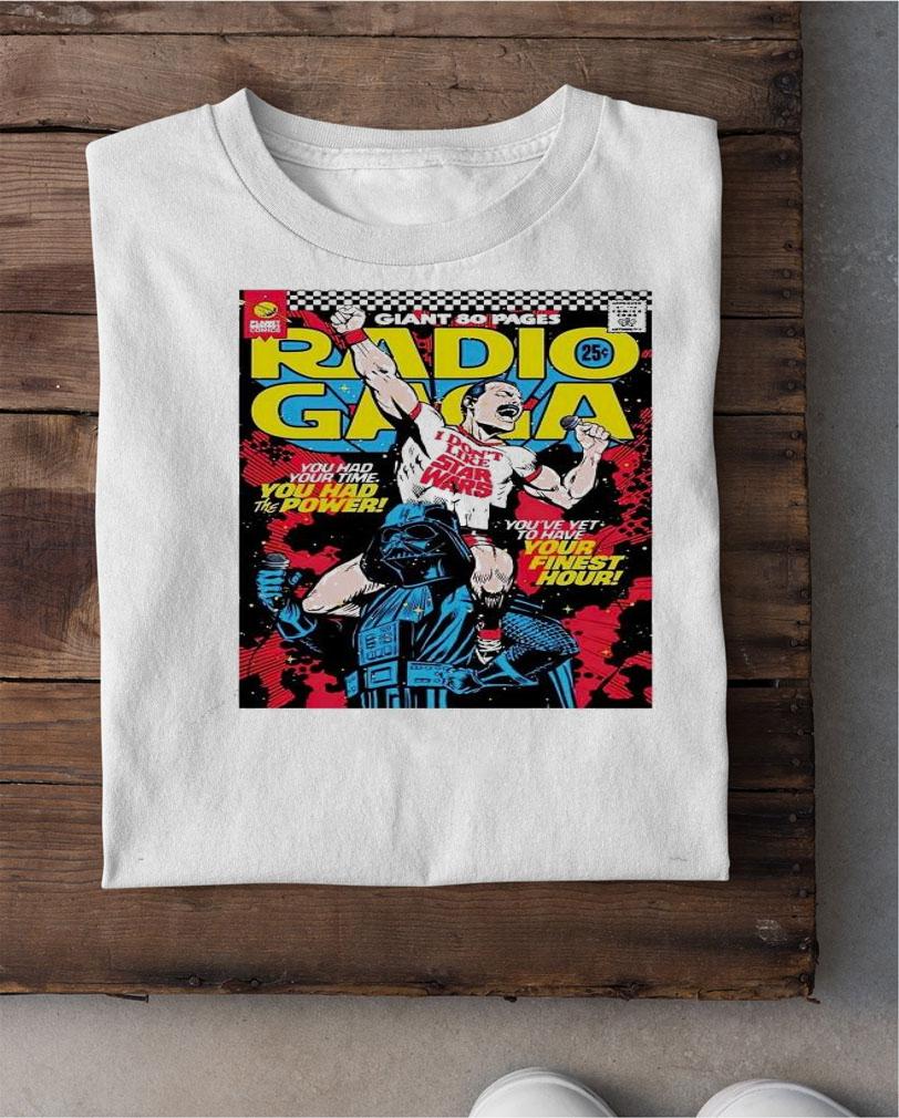 Paris Concert Rock Poster Radio Gaga shirt shirt