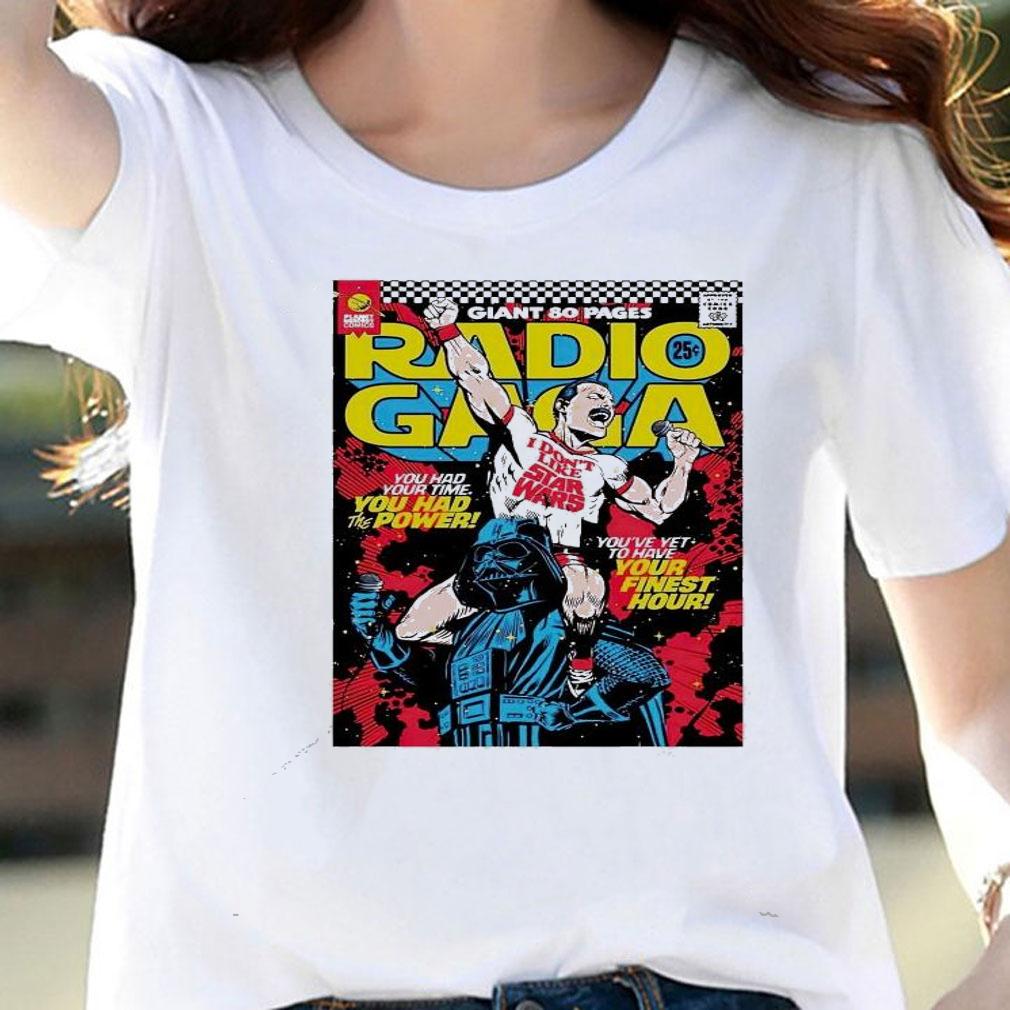 Paris Concert Rock Poster Radio Gaga shirt woman shirt