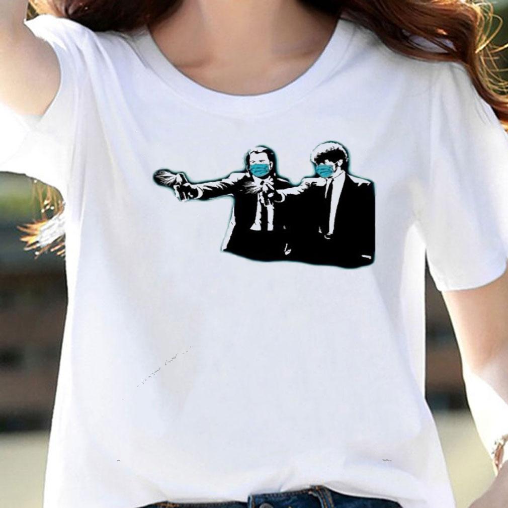 Pulp Fiction Pulp Covid wear a mask rona quarantine shirt woman shirt