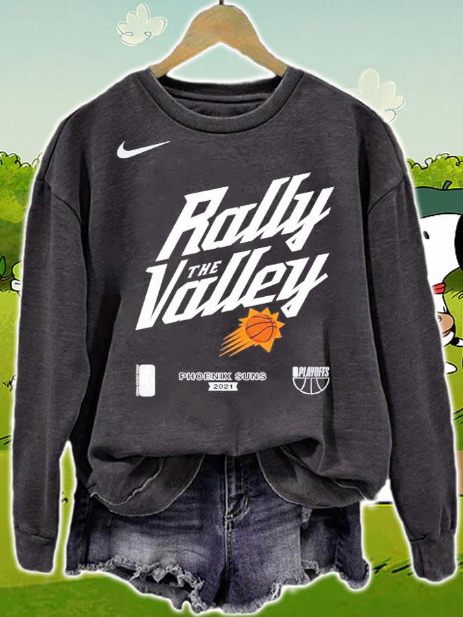 Phoenix Suns Nike 2021 NBA Playoffs Mantra Rally the Valley shirt sweatshirt