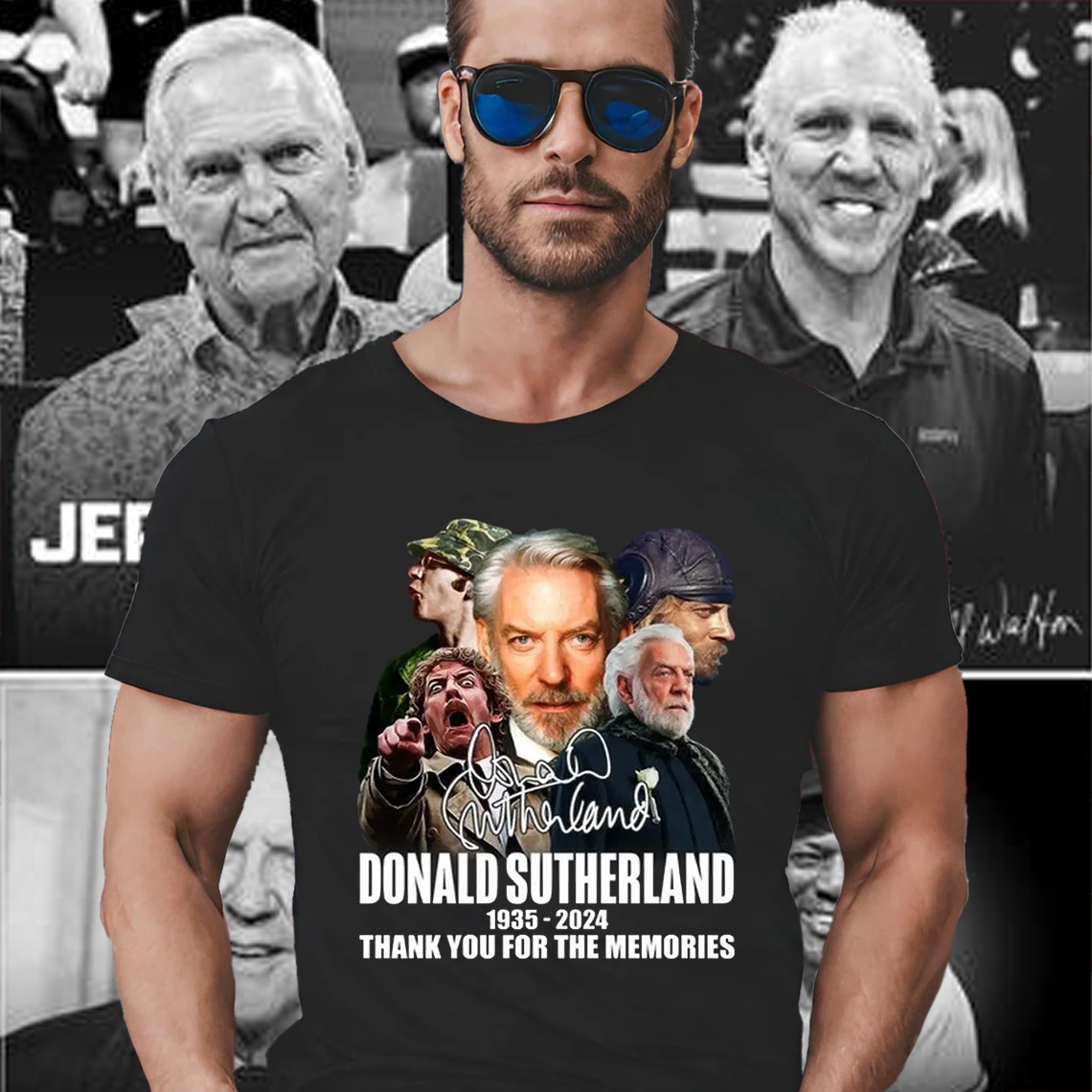 Rest In Peace Donald Sutherland 1935-2024 Thank You For The Memories Signature Shirt
