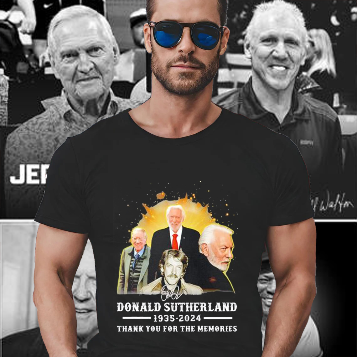 Thank You for the Memories Donald Sutherland Signed T-Shirt - Rest in Peace