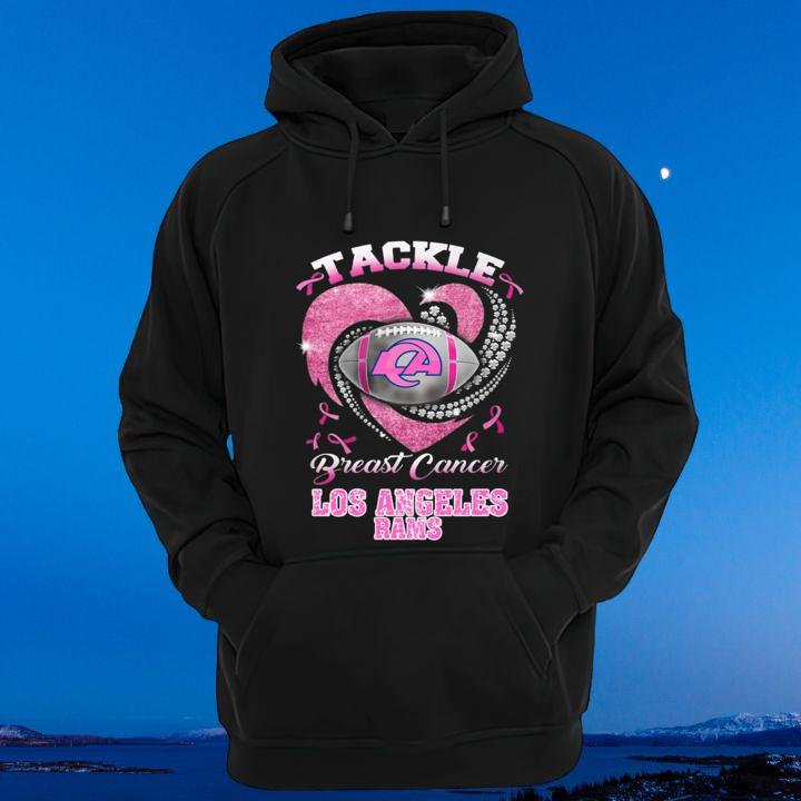 Tackle Breast Cancer Awareness Los Angeles Rams Football T-Shirt hoodie