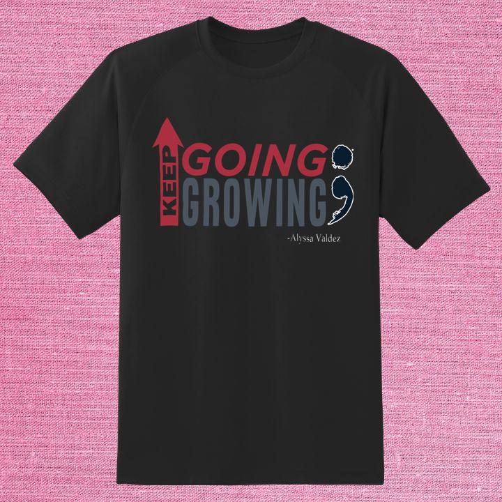 Keep Going Growing Alyssa Valdez Filipino Volleyball Player T-Shirt