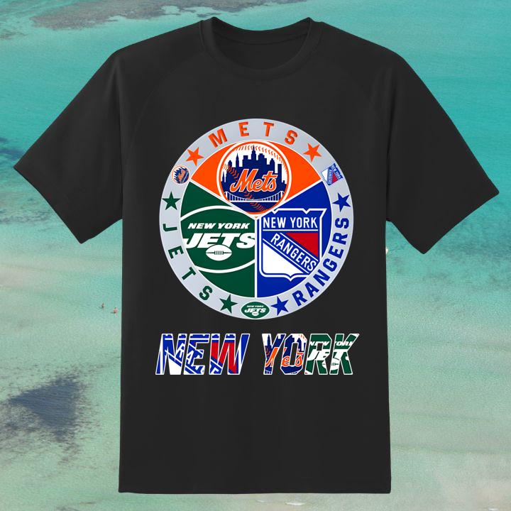 New York Jets Mets Rangers Sport Teams Logo 2024 Shirt