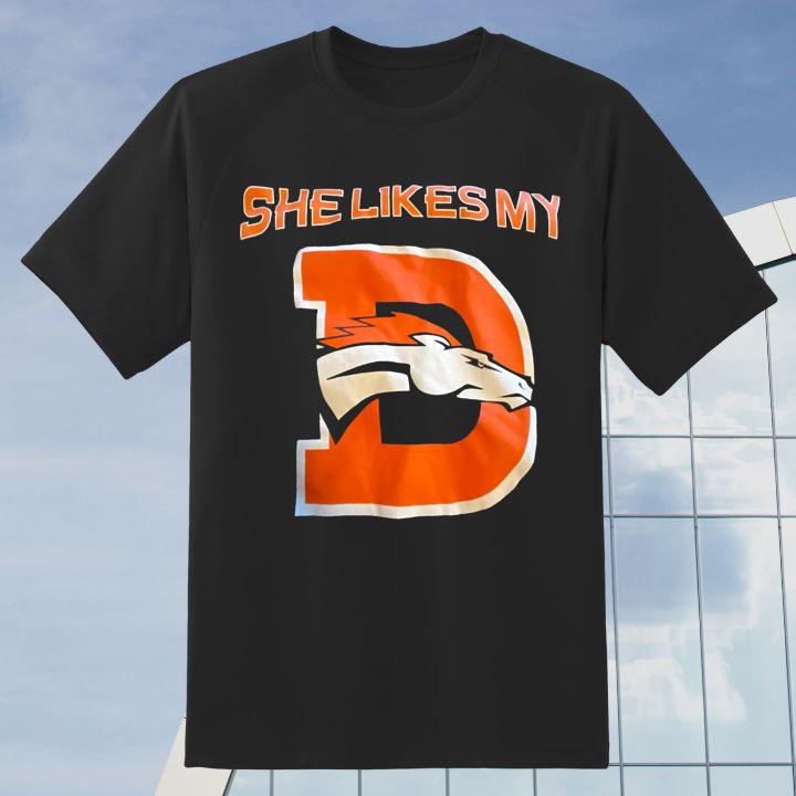 Premium She Likes My Denver Broncos T-Shirt