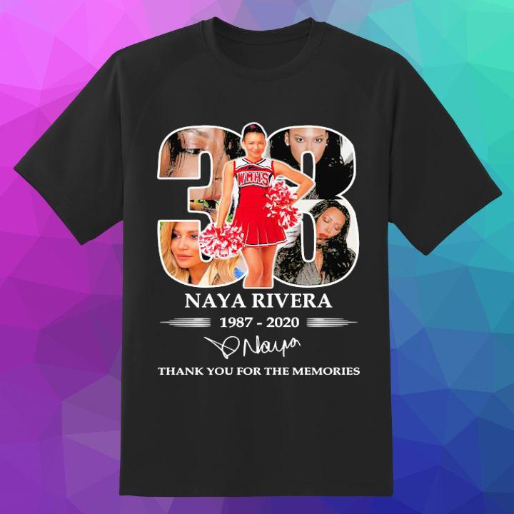 33 Years Naya Rivera 1987-2020 Thank You For The Memories Signature Shirt