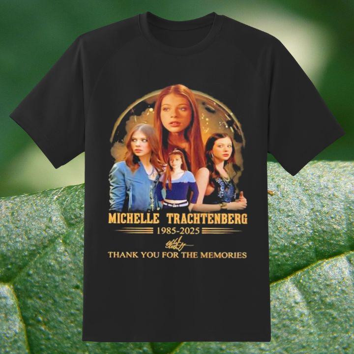 Rip Michelle Trachtenberg 1985-2025 Signed Thank You For The Memories Shirt