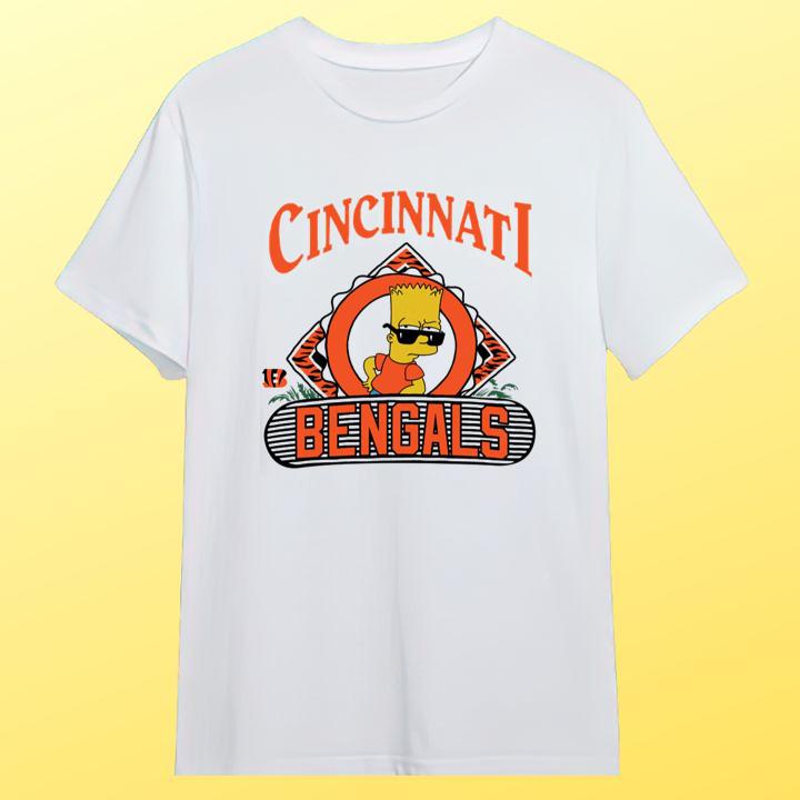 Bart Simpson Cincinnati Bengals Football Funny T-Shirt