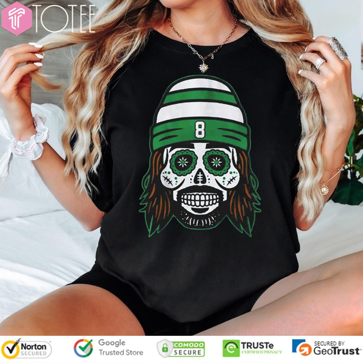 Aaron Rodgers Sugar Skull New York Jets T-Shirt