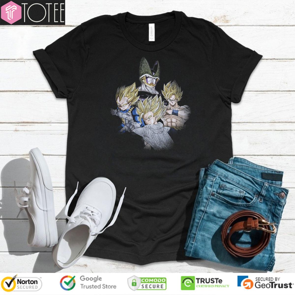 Dragon Ball Z Goku Cell Vegeta Gohan Parody Bohemian Rhapsody T-Shirt