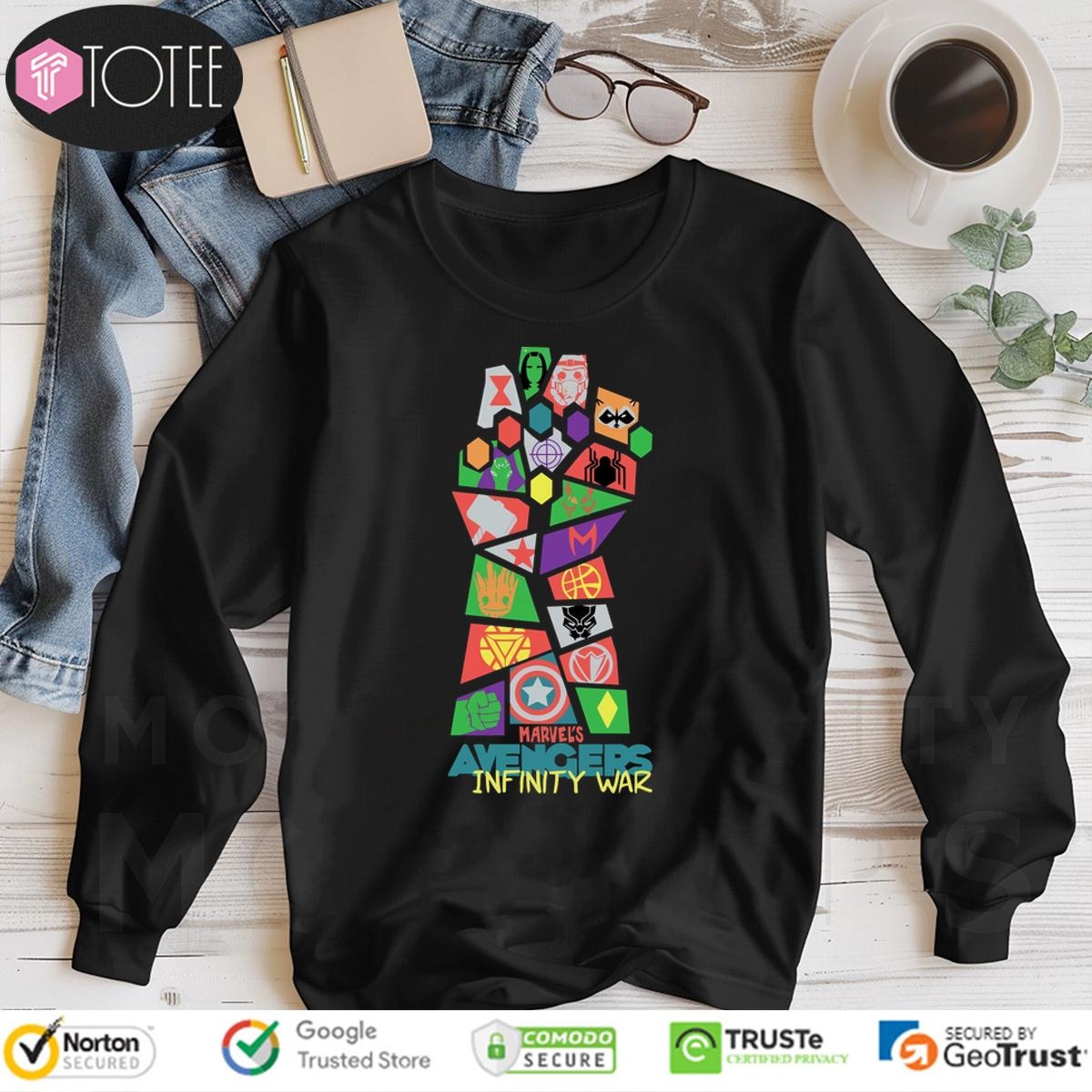 Infinity Gauntlet Marvels Avengers Infinity War Long Sleeve