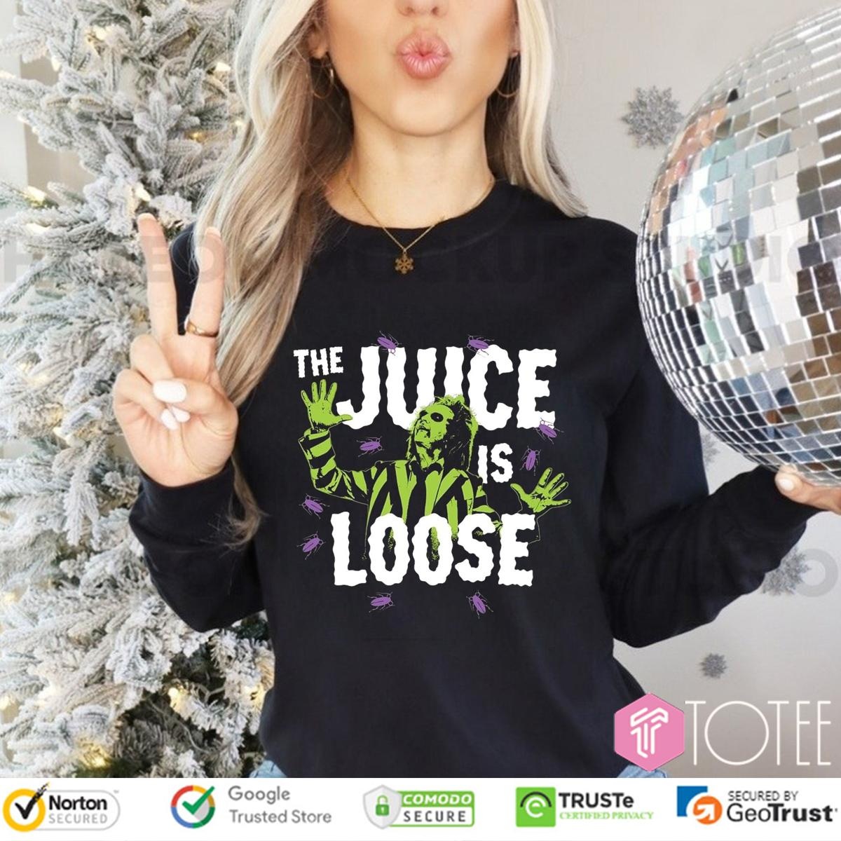 The Juice Is Loose Horror Film Beetlejuice Long Sleeve